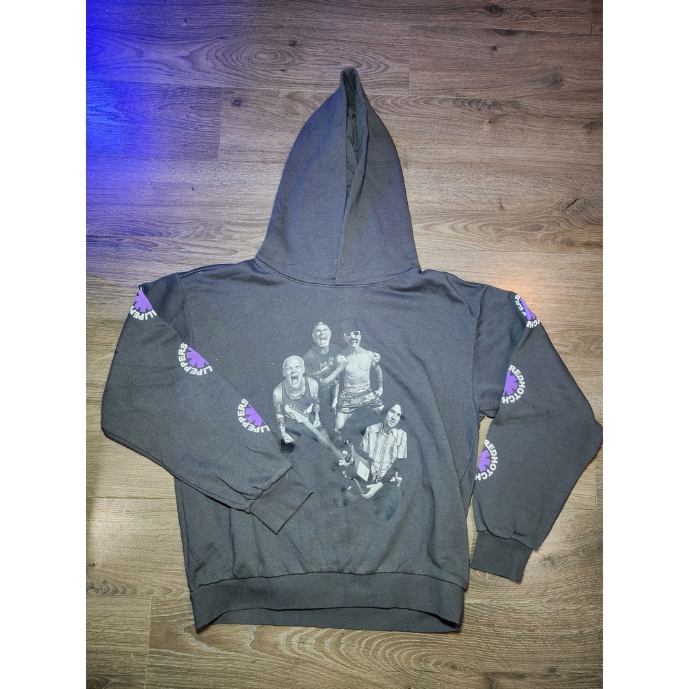 Red Hot Chili Peppers Unlimited Love World Tour 2024 Hoodie Gray Mens L RHCP